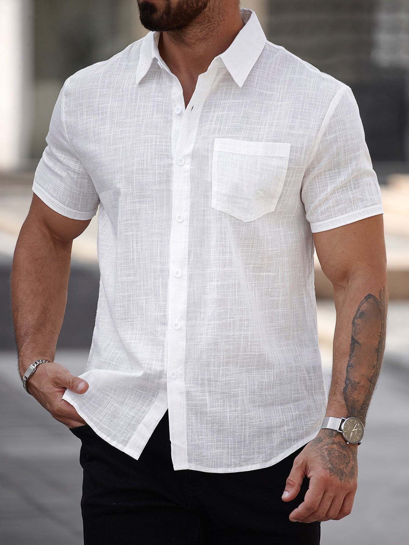 Short sleeve Cotton Shirt