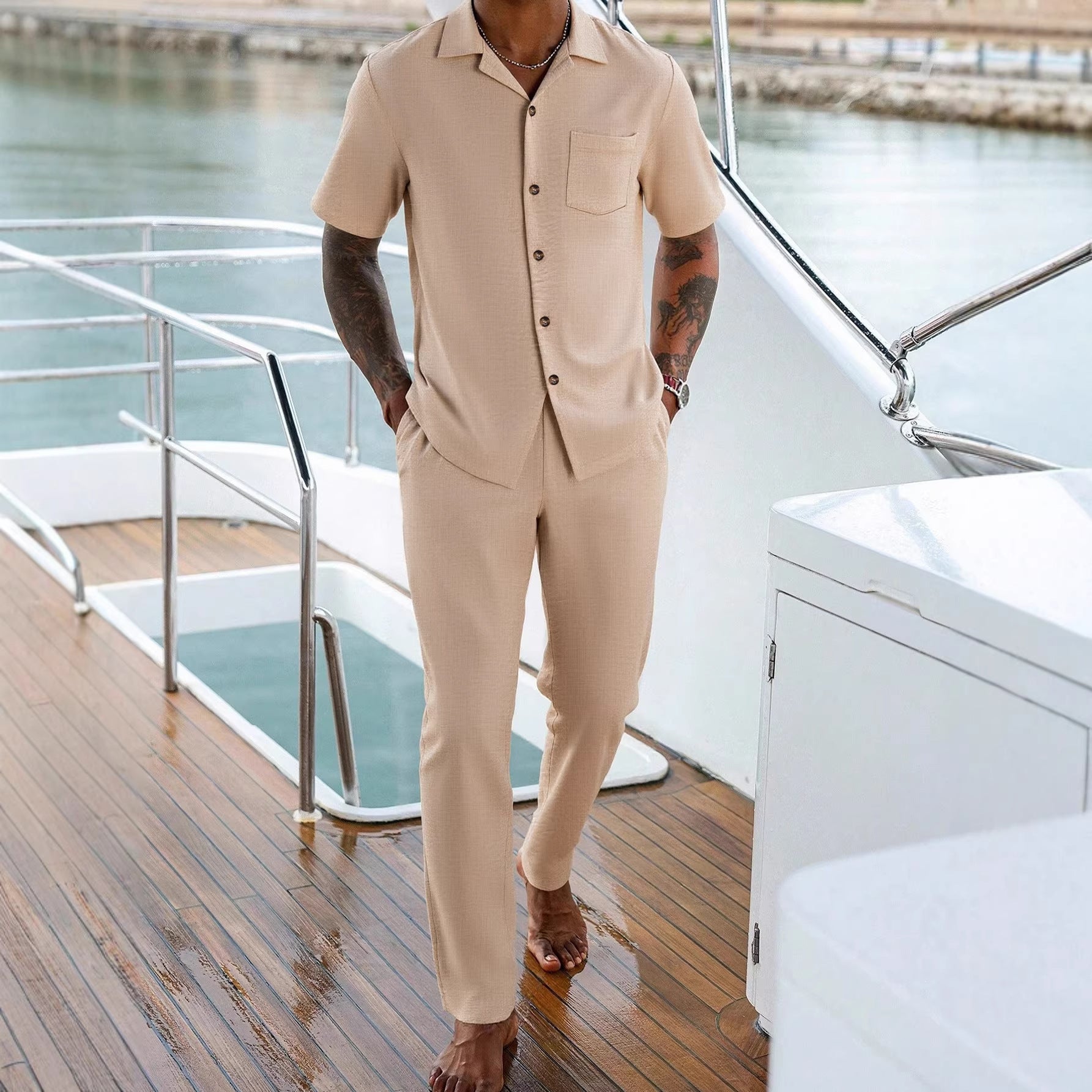 Casual Shirt and Pants Set