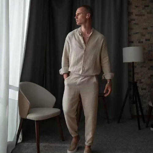 Casual Long Sleeve Top And Pants Set