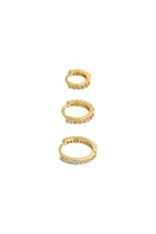 Earrings Set of Circles Copper