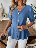 Women's Fashion V-Neck Slim-Fit Figure-Lifting Shirt