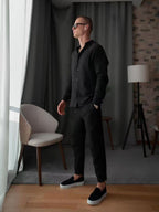 Casual Long Sleeve Top And Pants Set