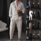 Casual Long Sleeve Top And Pants Set