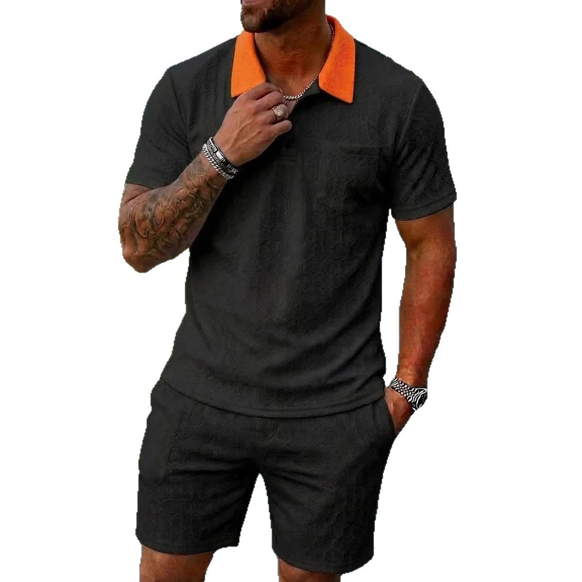 Mens Fashionable Short Sleeve Set