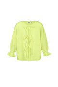 Nylon Women's Short Sleeve Tops Oversized Lace-Up Design