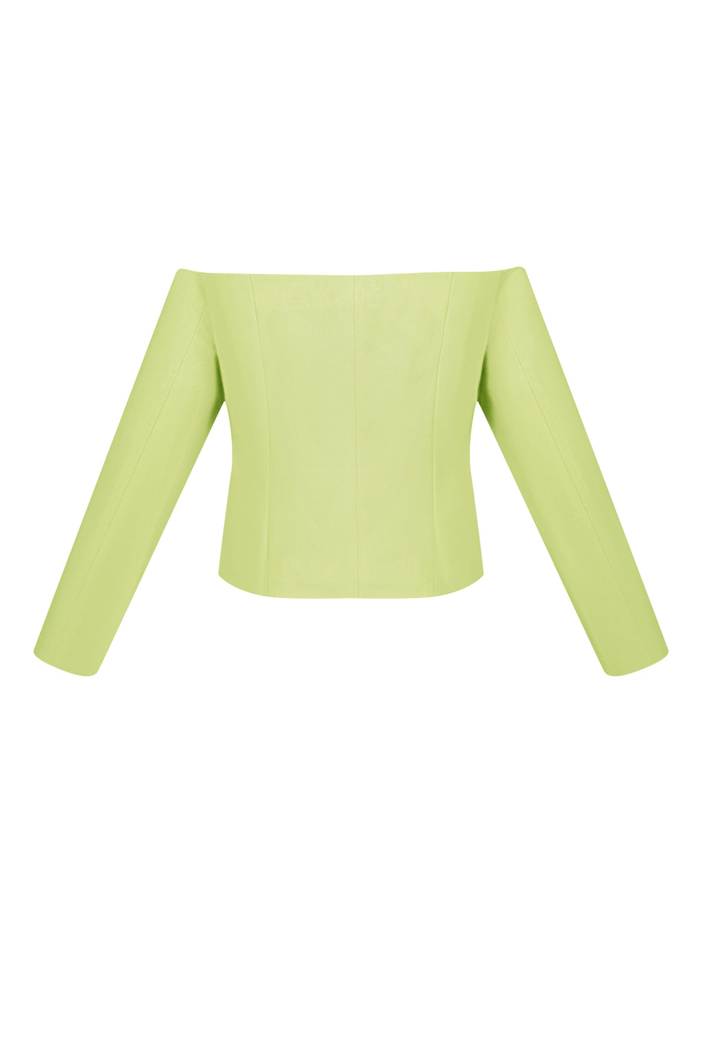 Polyester Women's Off-Shoulder Long Sleeve Top Buttoned Front Design