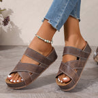 Retro Casual Flat-heeled Beach Slippers