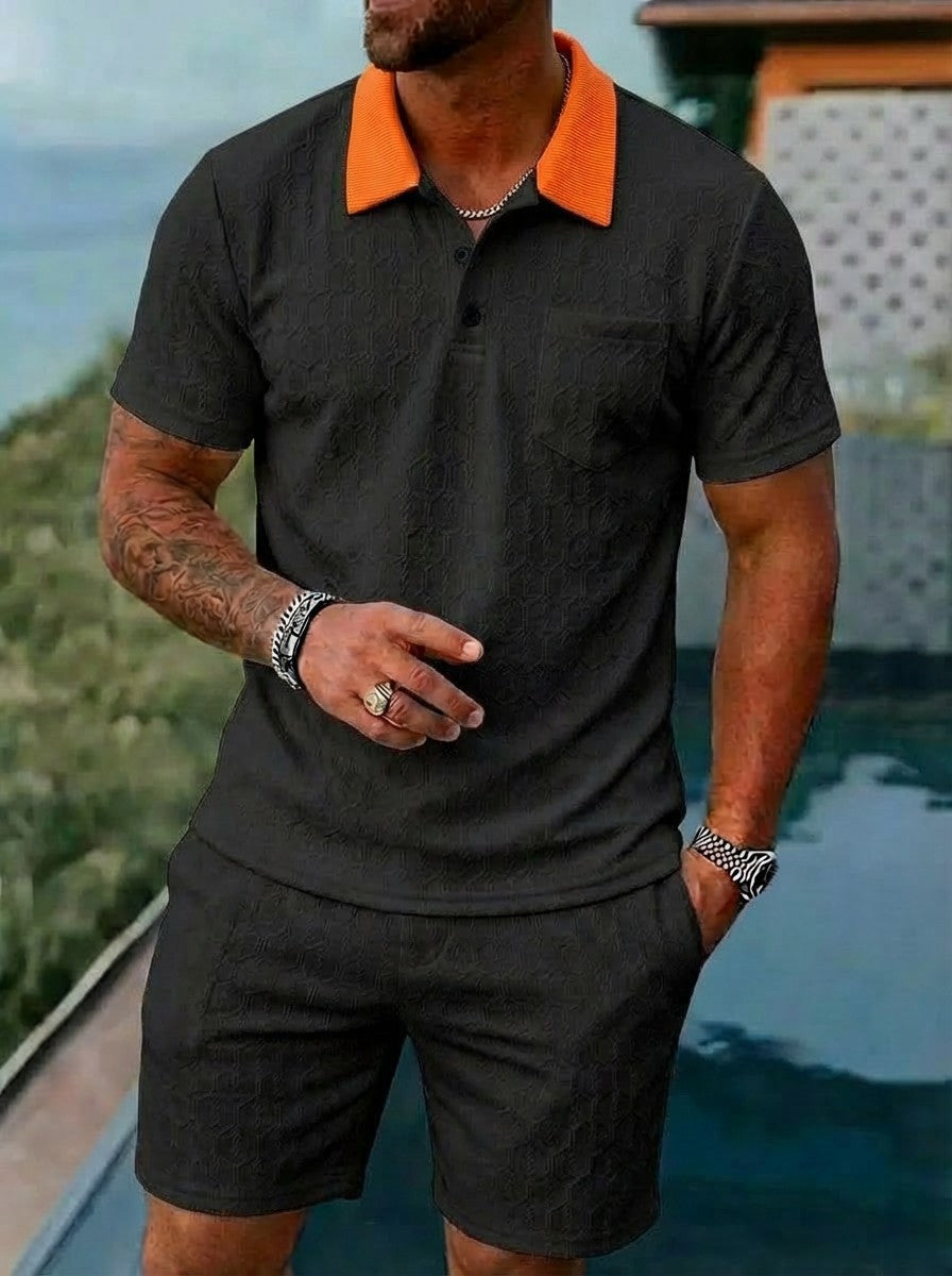 Mens Fashionable Short Sleeve Set