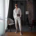 Casual Long Sleeve Top And Pants Set