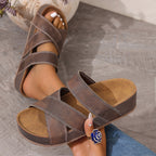 Retro Casual Flat-heeled Beach Slippers