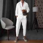 Casual Long Sleeve Top And Pants Set