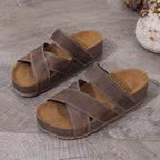 Retro Casual Flat-heeled Beach Slippers