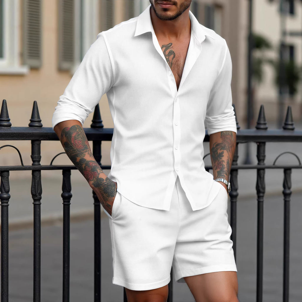 Casual Shirt and Shorts Set
