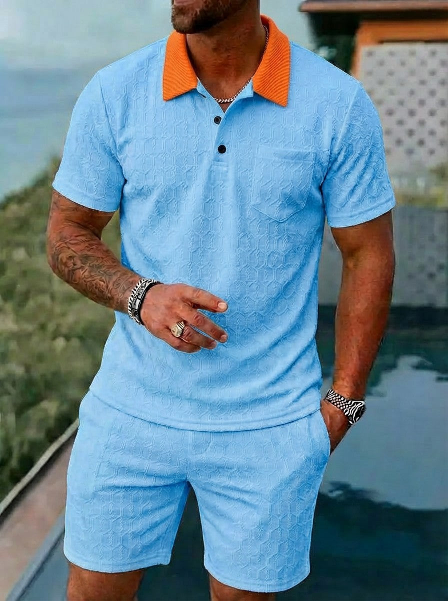 Mens Fashionable Short Sleeve Set