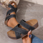 Retro Casual Flat-heeled Beach Slippers