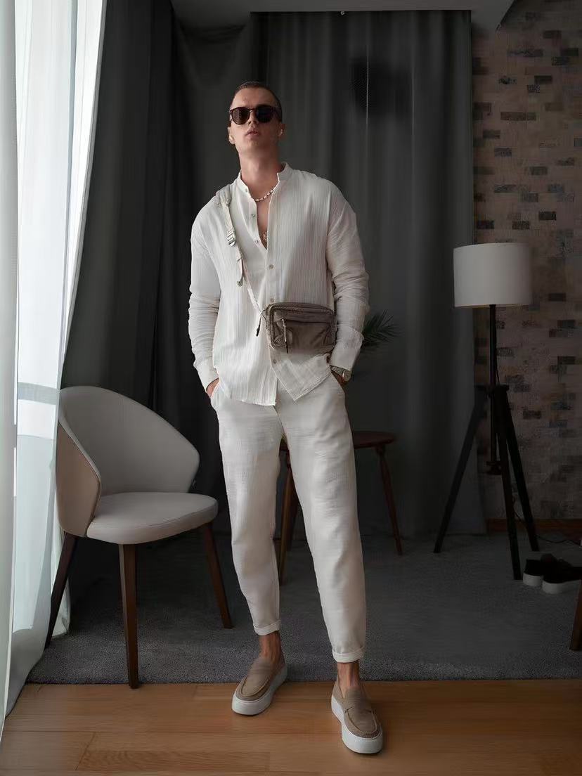 Casual Long Sleeve Top And Pants Set