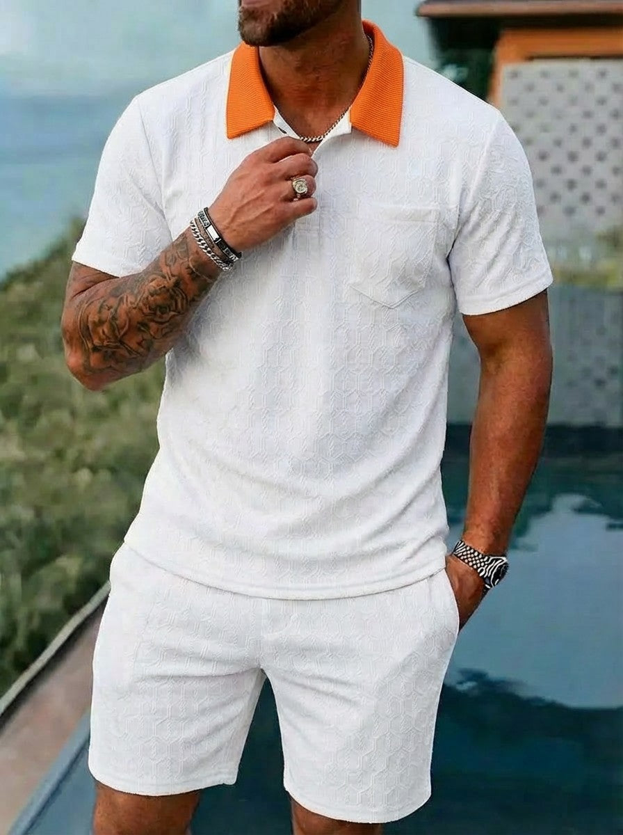 Mens Fashionable Short Sleeve Set
