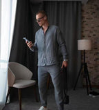 Casual Long Sleeve Top And Pants Set